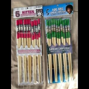 NWT- Bamboo Chopsticks- 5 per package